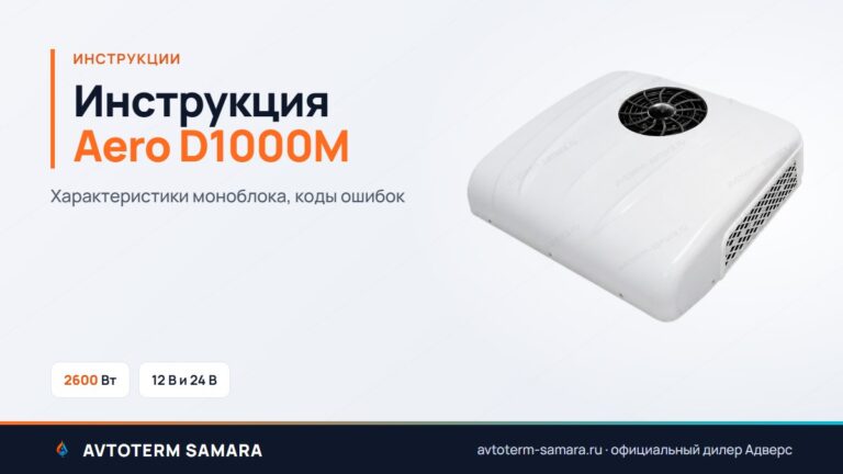 Инструкция Aero D1000M - характеристики моноблока, коды ошибок